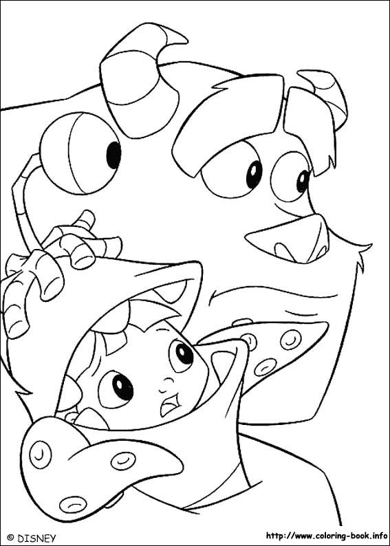 Monsters, inc. coloring picture